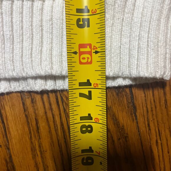 SO XS White Knitted Cropped Cardigan Sweater V-Neck Long Sleeve Women Y2K Cute - Picture 7 of 9